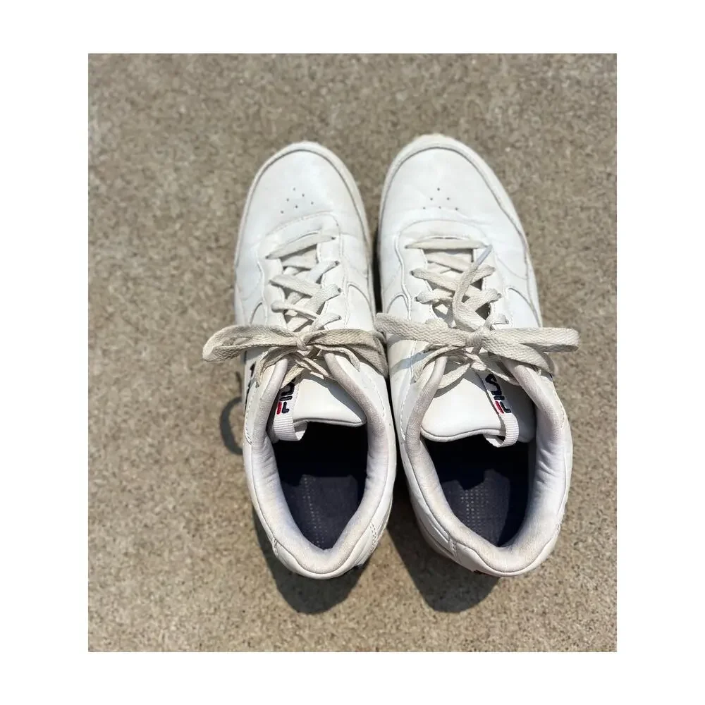 Fila Shoes Women Size 9.5 White Orbit Jogger Low‎ Sneakers Lace Up 5RM0160-125